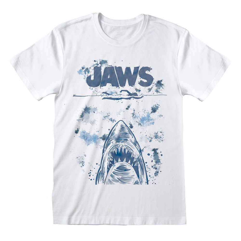 Jaws 'Splatter' (White) T-Shirt