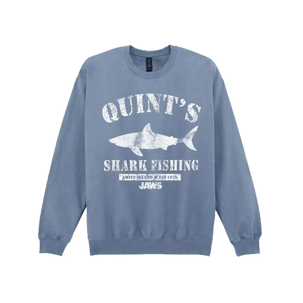 Jaws 'Quint's Shark Fishing' (Blue) Sweatshirt