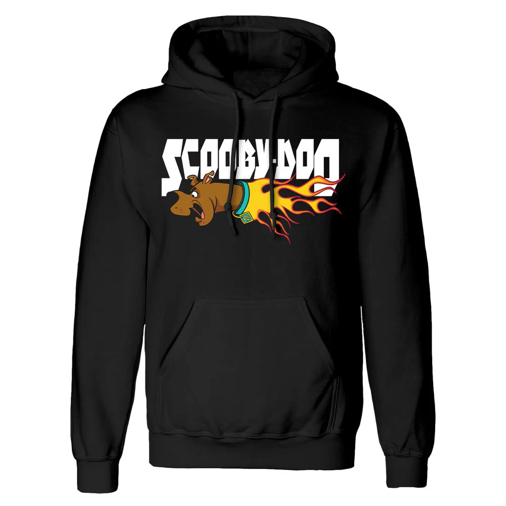 Scooby-Doo 'Flaming Scooby' (Black) Pull Over Hoodie