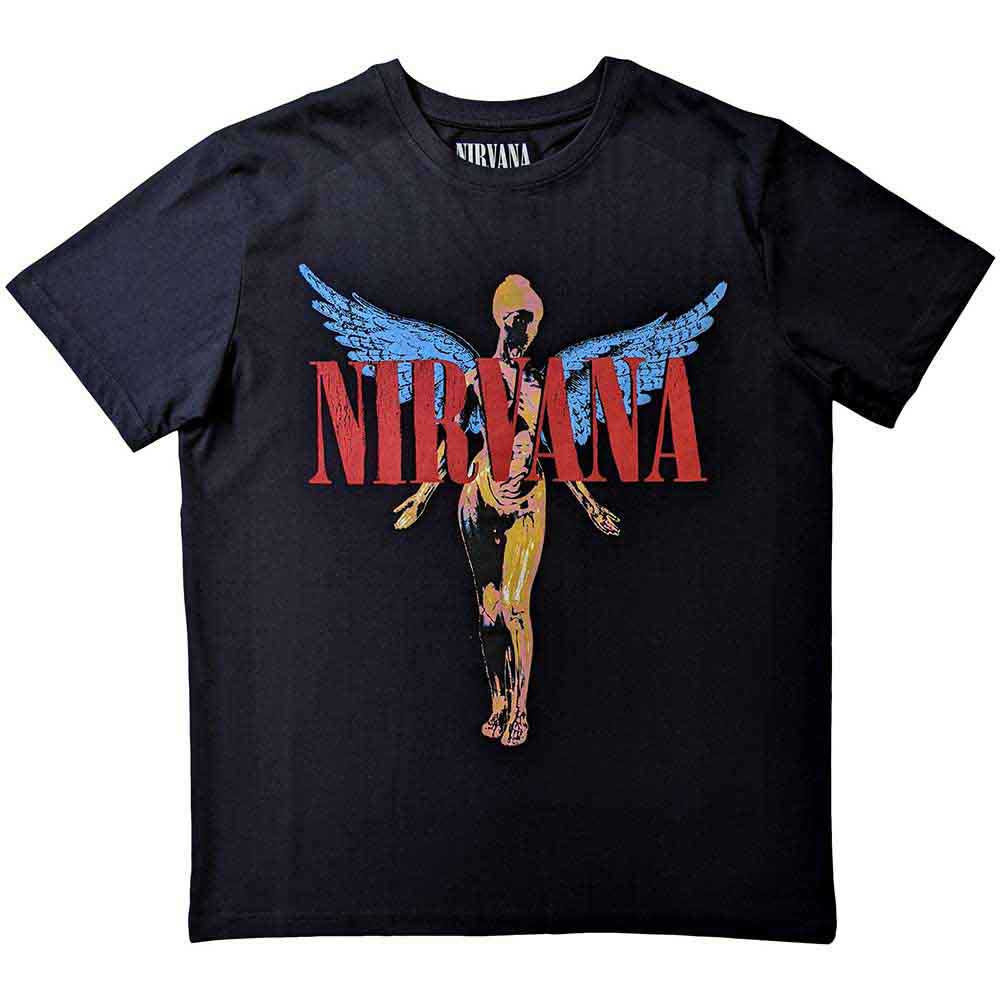 Nirvana 'Angelic' (Black) Kids Eco T-Shirt