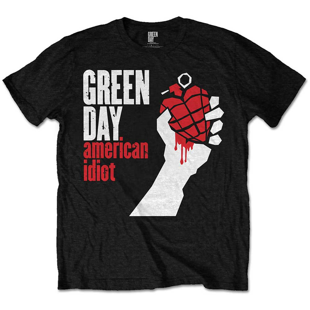Green Day 'American Idiot' (Black) Kids Eco T-Shirt