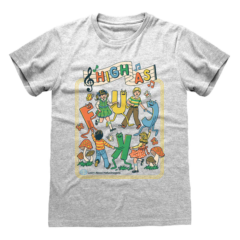 Steven Rhodes 'Hi As F' (Grey) T-Shirt
