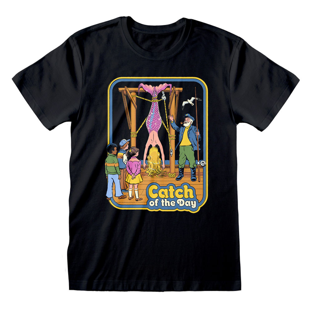 Steven Rhodes 'Catch Of The Day' (Black) T-Shirt