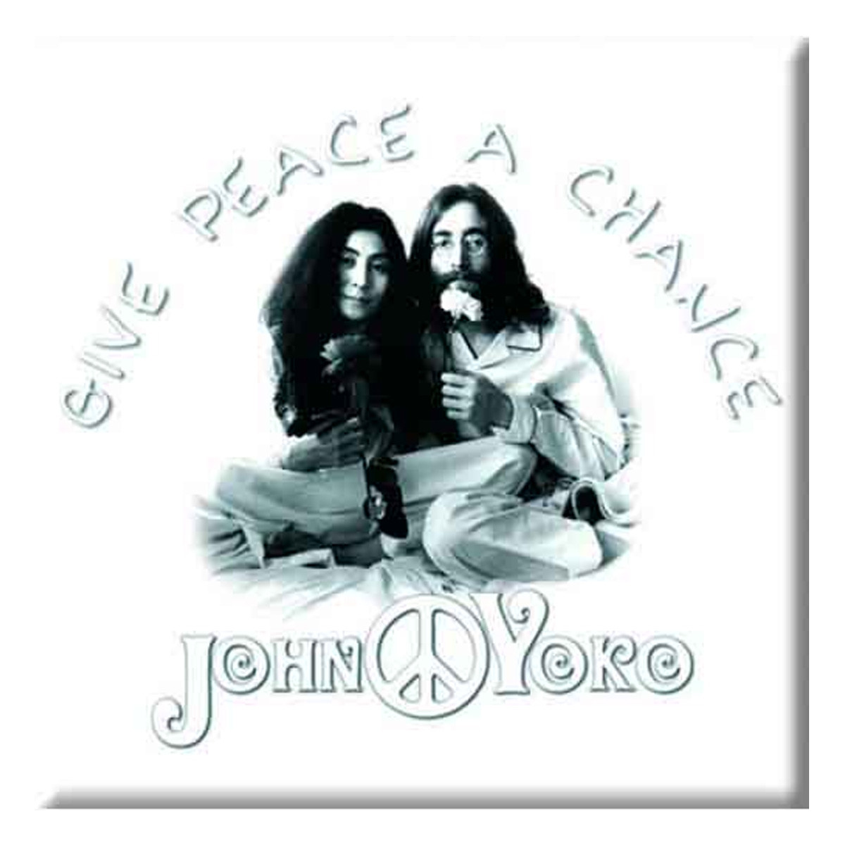 The Beatles 'John Lennon - Peace' Fridge Magnet