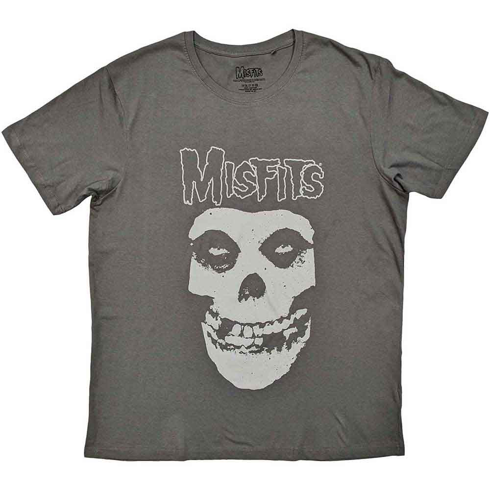 Misfits 'Logo & Fiend' (Charcoal) T-Shirt
