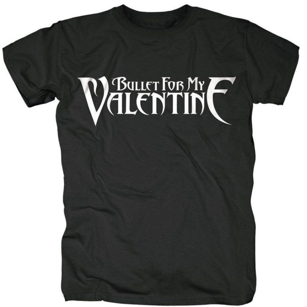 Bullet For My Valentine 'White Logo' (Black) T-Shirt