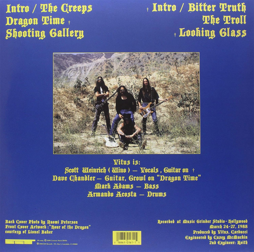 Saint Vitus 'Mournful Cries' LP Black Vinyl Back