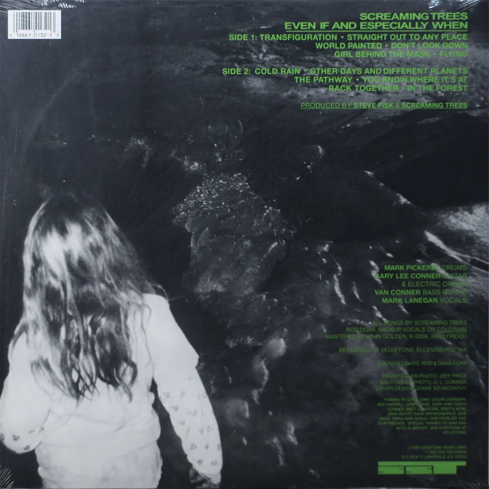 Screaming Trees 'Even If and Especially When' LP Black Vinyl Back