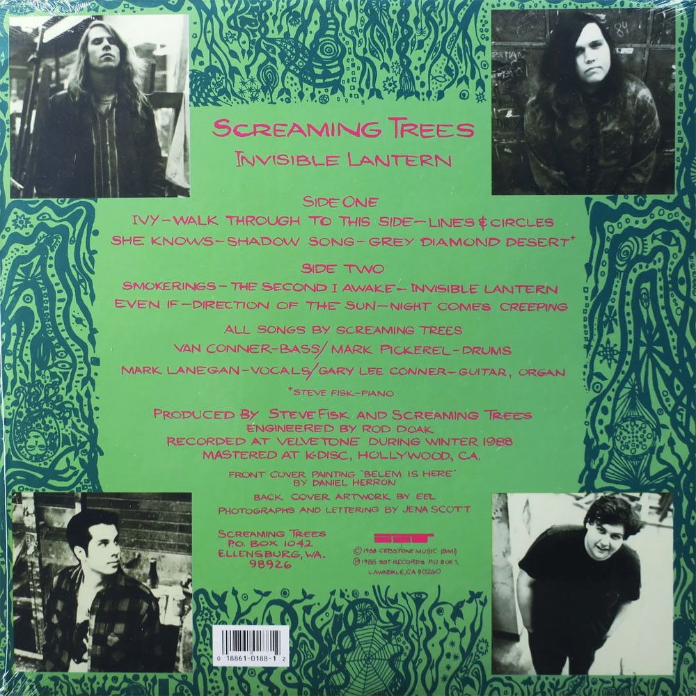 Screaming Trees 'Invisible Lantern' LP Black Vinyl Back