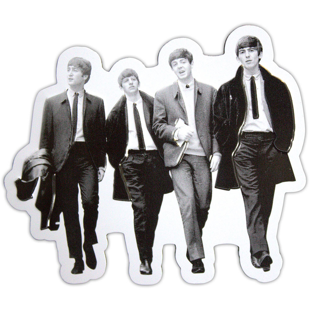 The Beatles 'Walking In London Embossed' Fridge Magnet