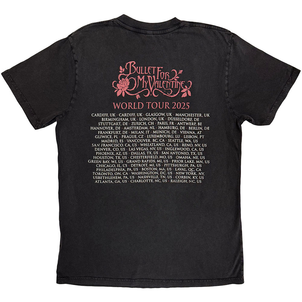 Bullet For My Valentine 'Tears Don't Fall' (Black) T-Shirt BACK