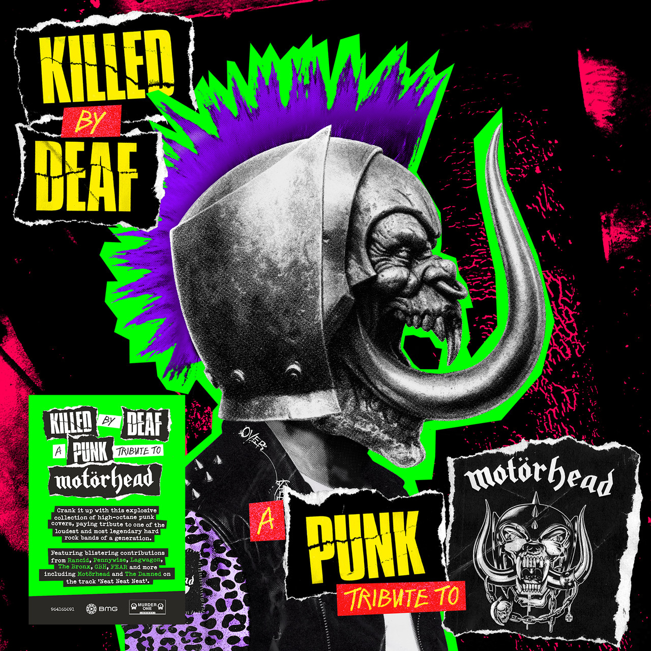 Various Artists 'Killed By Deaf: A Punk Tribute To Motorhead' LP Black Vinyl