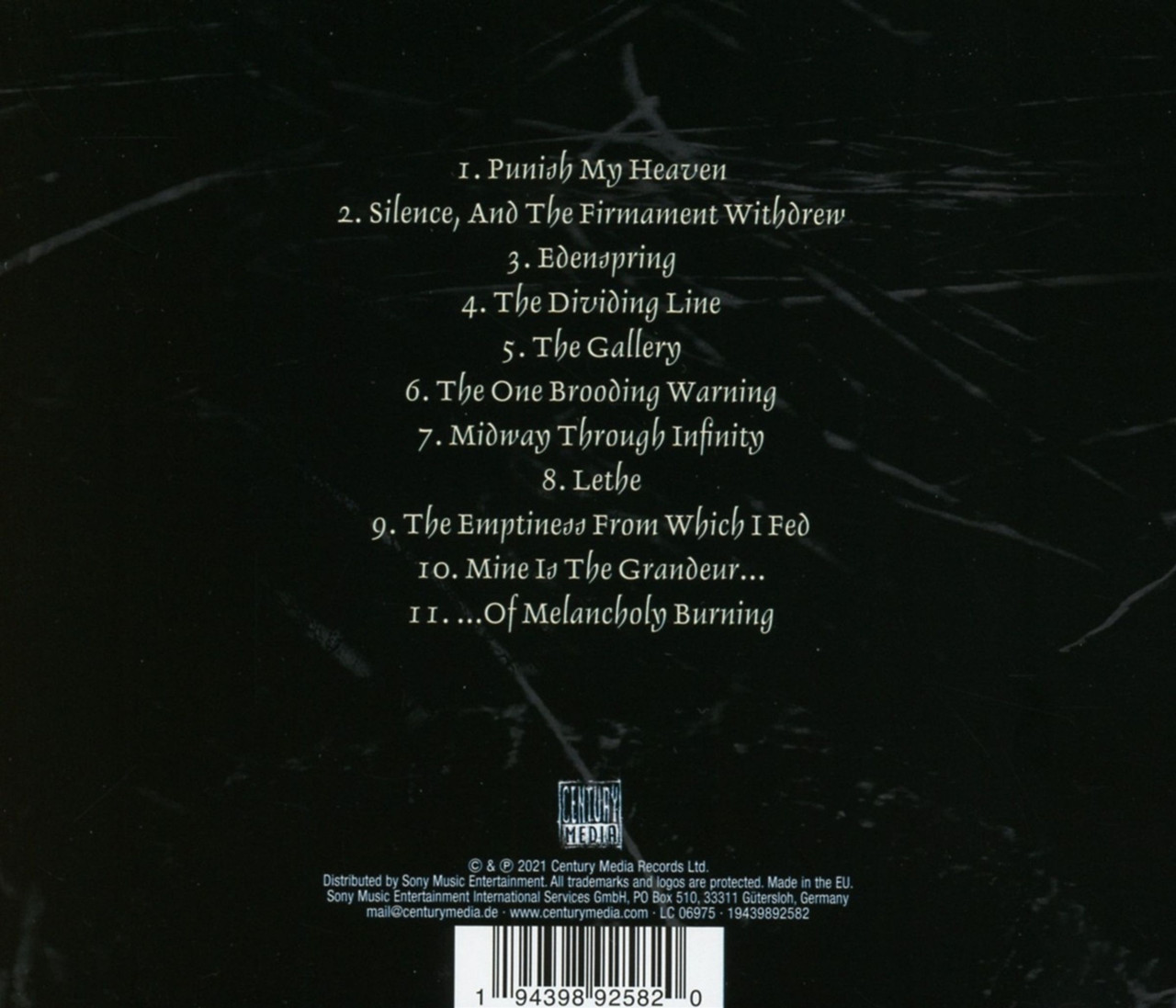 Dark Tranquillity 'The Gallery' (Re-issue 2021) CD