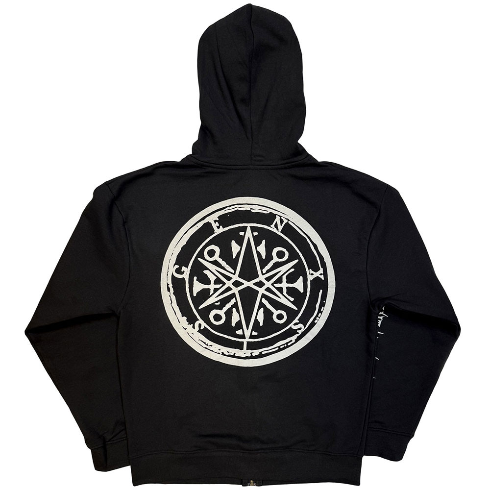 Bring Me The Horizon 'Metal Logo Genxsis' (Black) Zip Up Hoodie