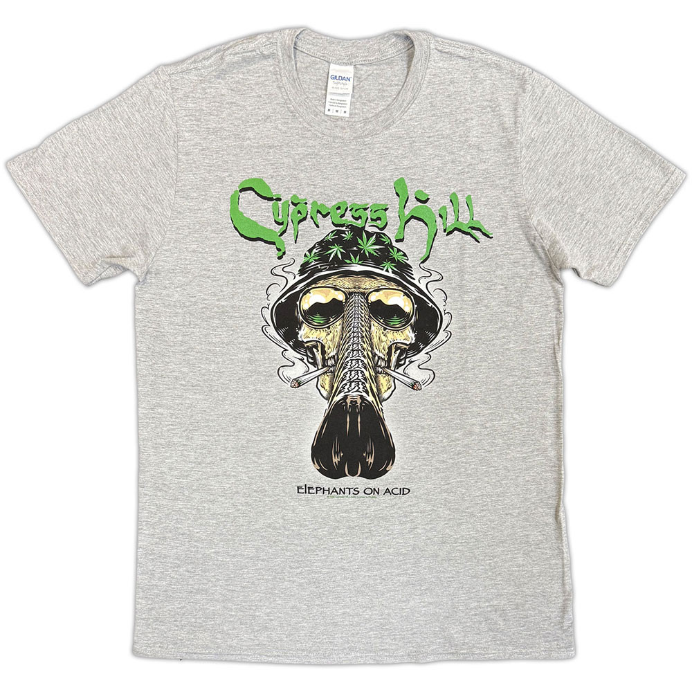 Cypress Hill 'Skull Bucket' (Grey) T-Shirt