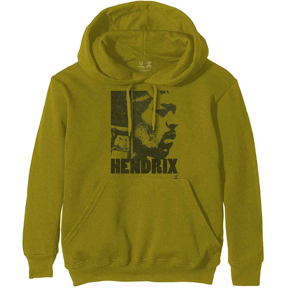 Jimi Hendrix 'Let Me Live' (Green) Pull Over Hoodie