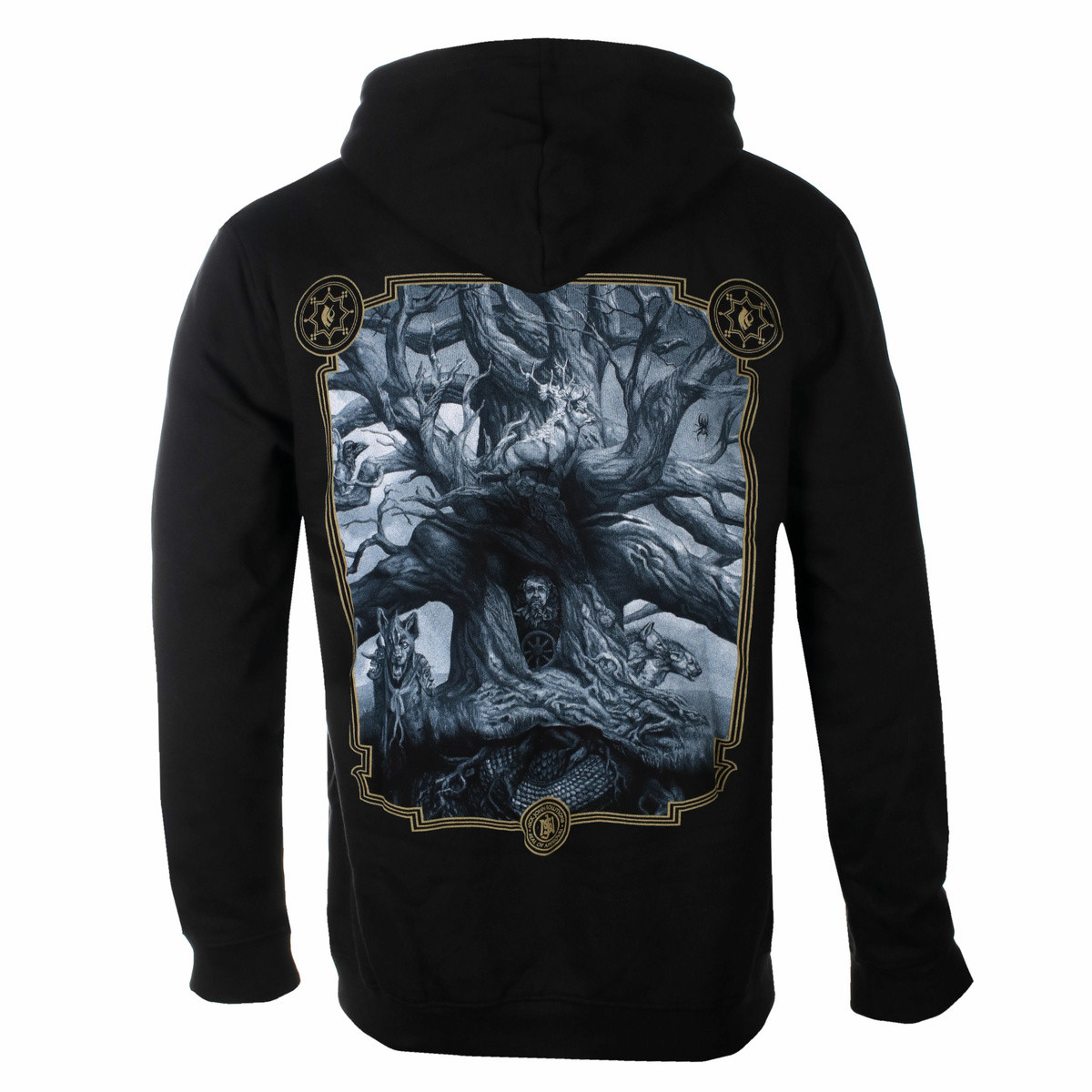 Mastodon 'Hushed & Grim Cover' (Black) Pull Over Hoodie BACK