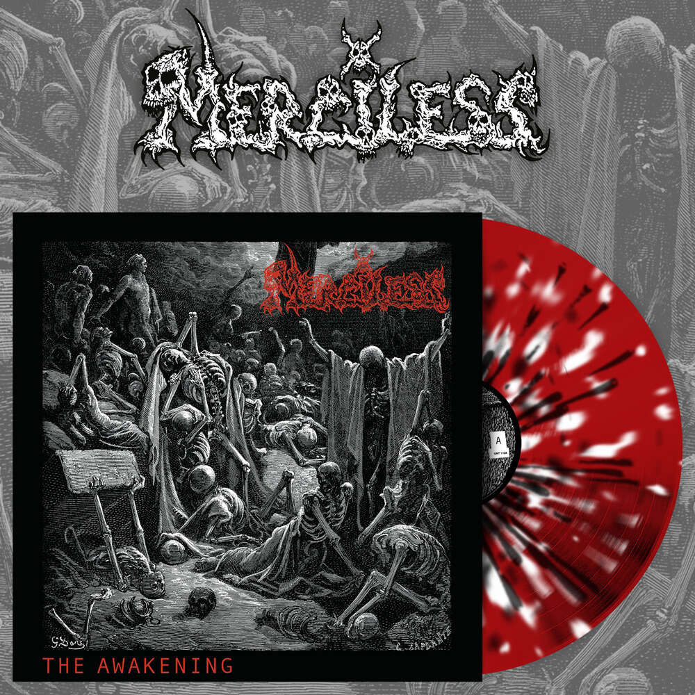 Merciless 'The Awakening' Red White Black Splatter Vinyl