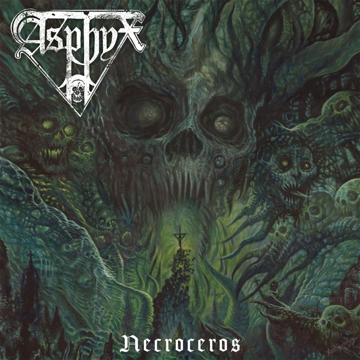 Asphyx 'Necroceros' LP Black Vinyl Front