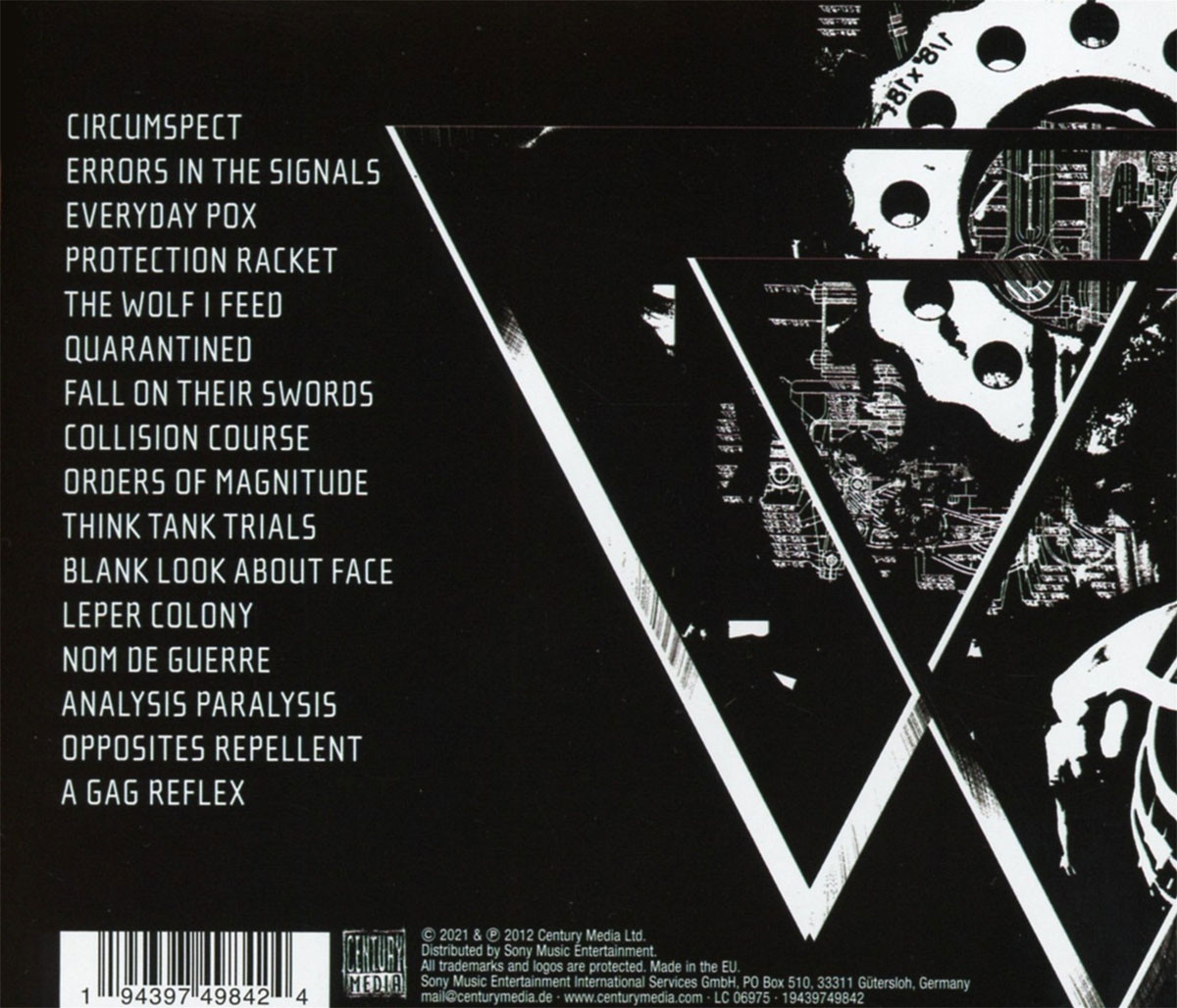 Napalm Death 'Utilitarian' CD Back
