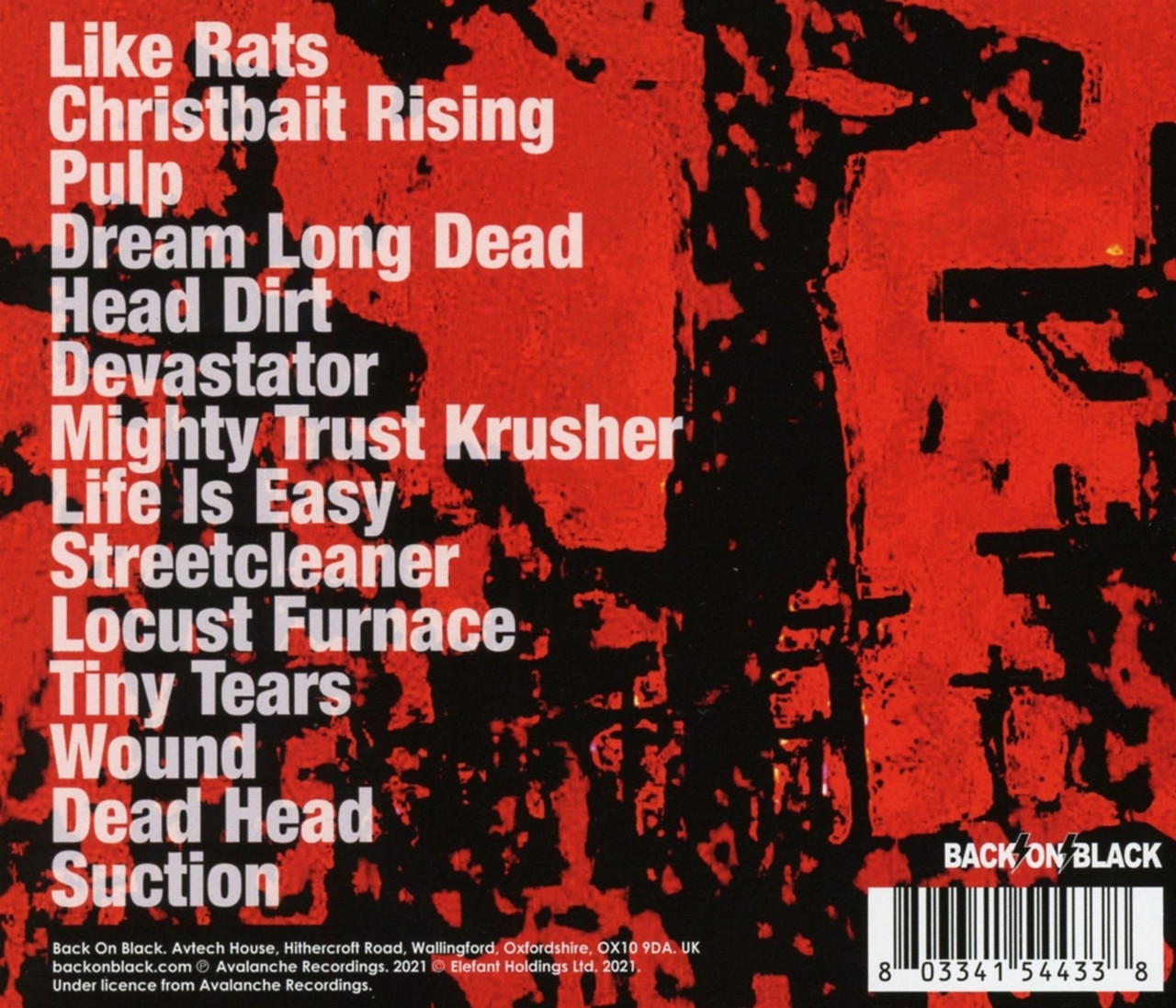 Godflesh 'Streetcleaner: Live At Roadburn 2011' CD Jewel Case