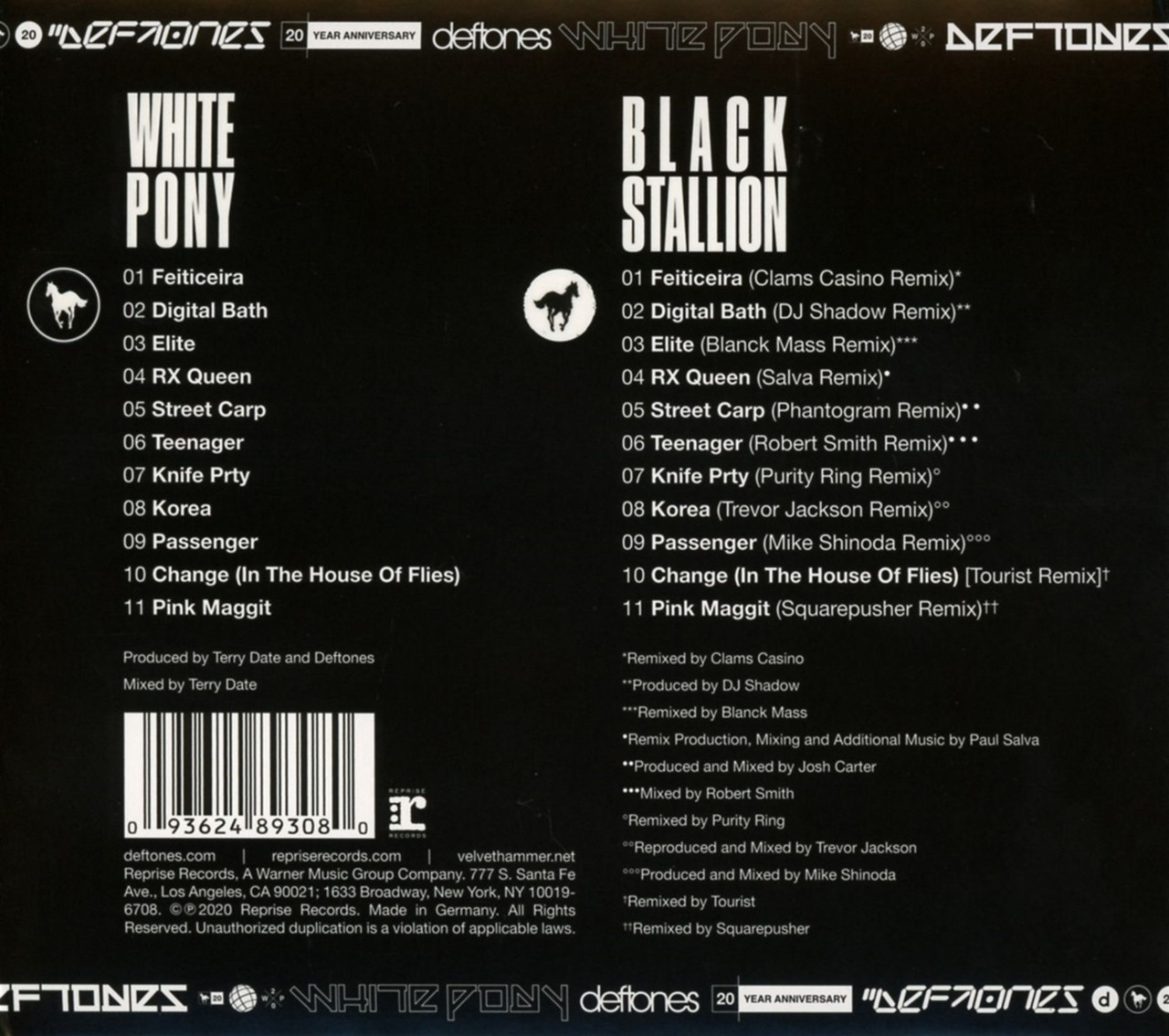 Deftones 'White Pony' (20th Anniversary) 2CD