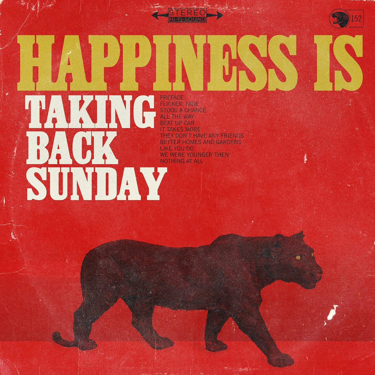 Taking Back Sunday 'Happiness Is' LP Gold Black Vinyl