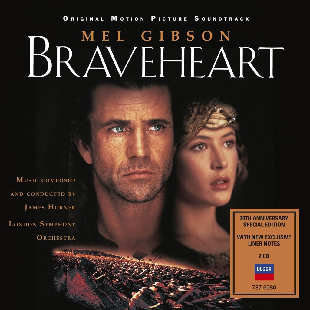 James Horner & London Symphony Orchestra 'Braveheart (Original Motion Picture Soundtrack - 30th Anniversary Edition)' 2CD