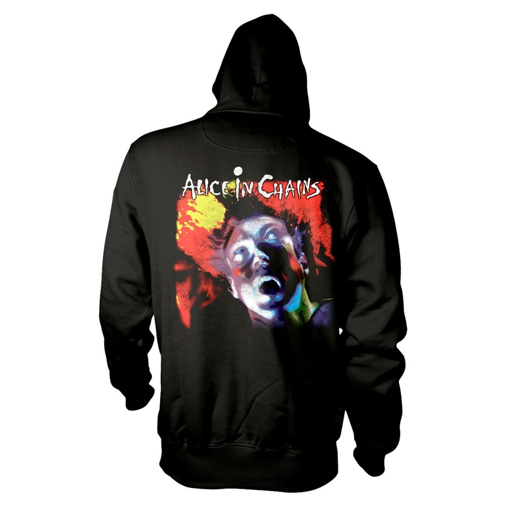 Alice In Chains 'Facelift' (Black) Pull Over Hoodie Back