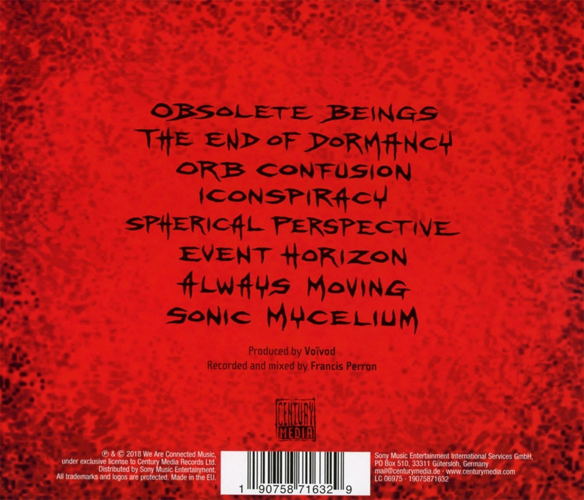 Voivod 'The Wake' CD Back