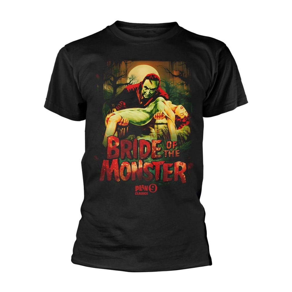 Plan 9 'Bride Of The Monster' (Black) T-Shirt Front