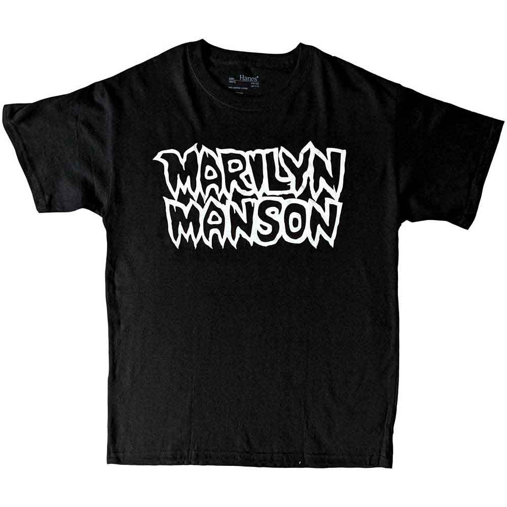 Marilyn Manson 'Classic Logo' (Black) Kids T-Shirt