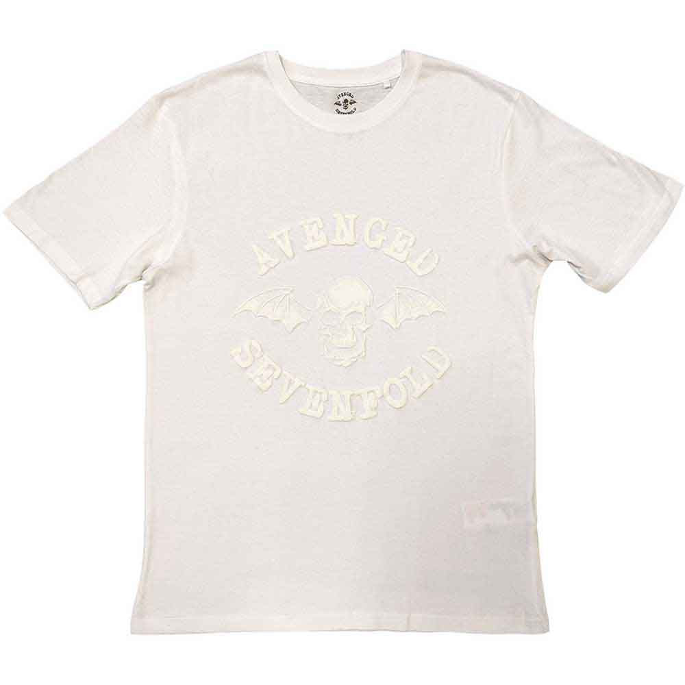 Avenged Sevenfold 'Classic Deathbat' (White) T-Shirt