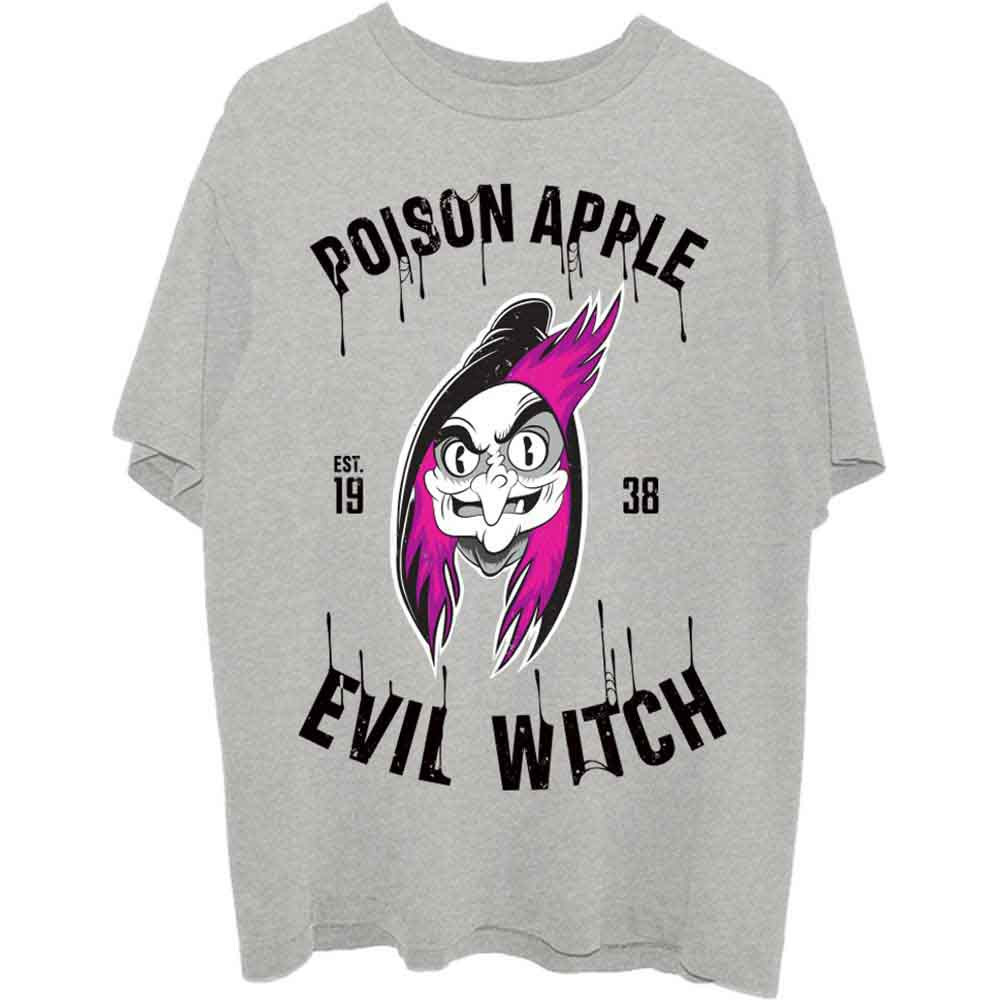 Disney 'Snow White Evil Witch Poison Apple' (Grey) T-Shirt