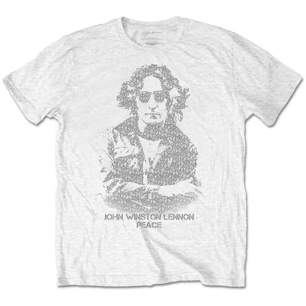John Lennon 'Peace' (White) T-Shirt