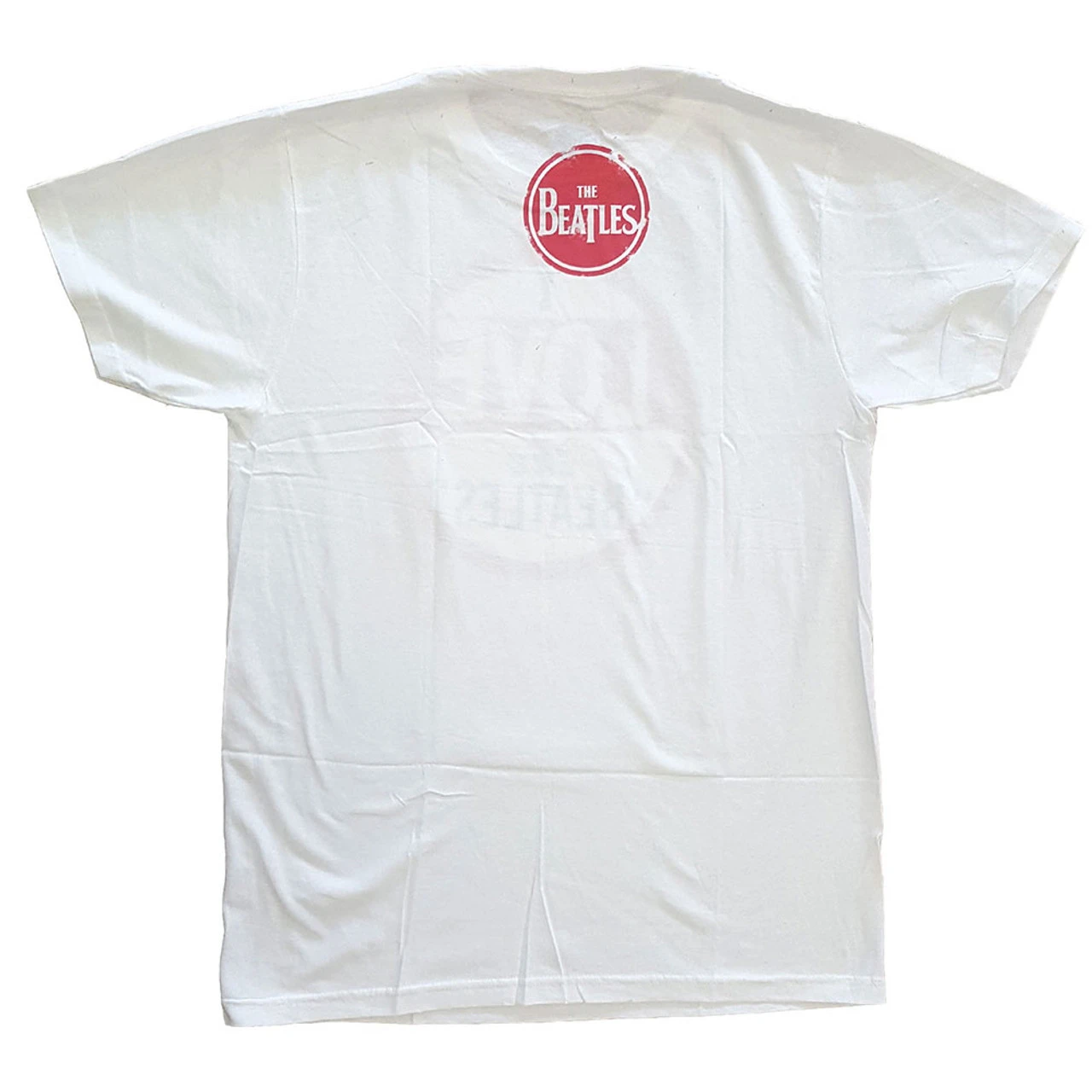 The Beatles 'Vintage I Love The Beatles' (White) T-Shirt BACK
