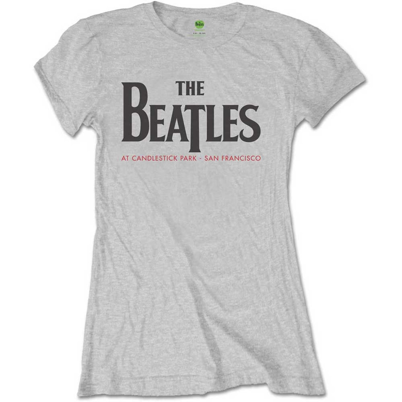 The Beatles 'Candlestick Park' (Grey) Womens Fitted T-Shirt