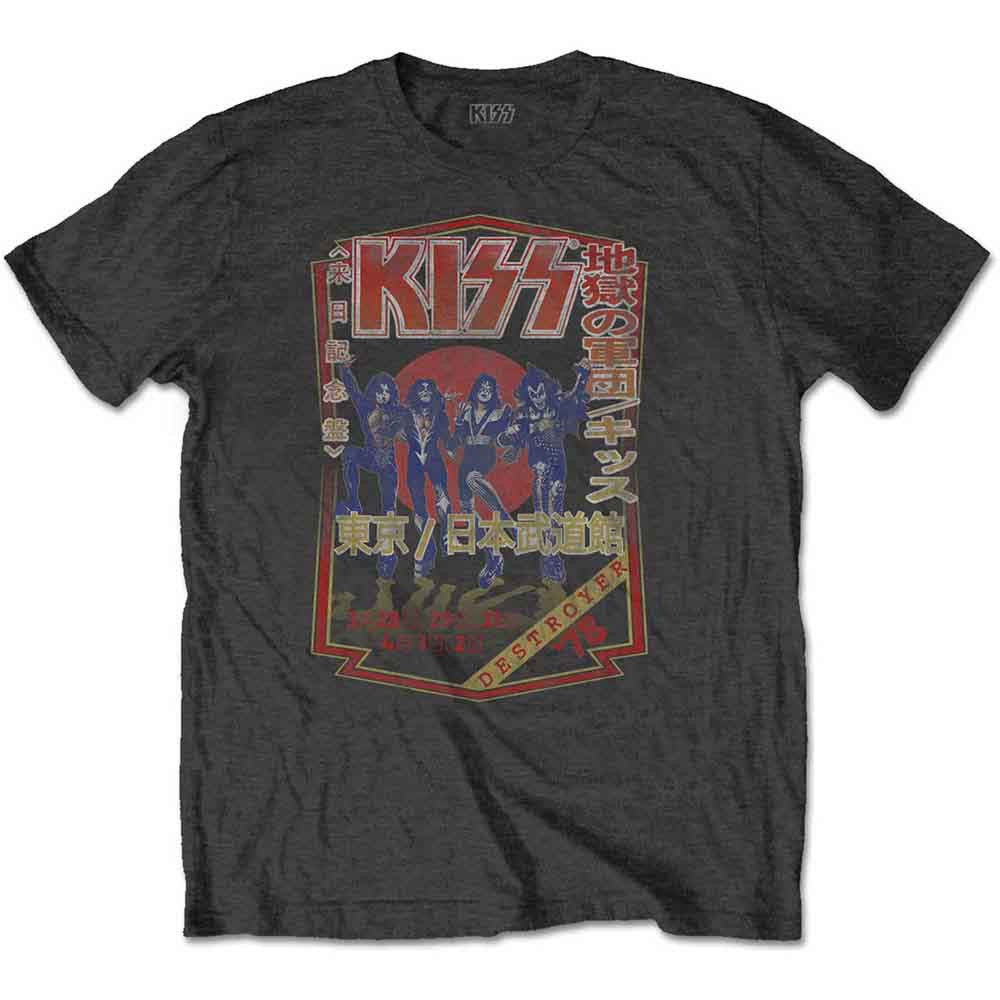 KISS 'Destroyer Tour '78' (Charcoal Grey) T-Shirt