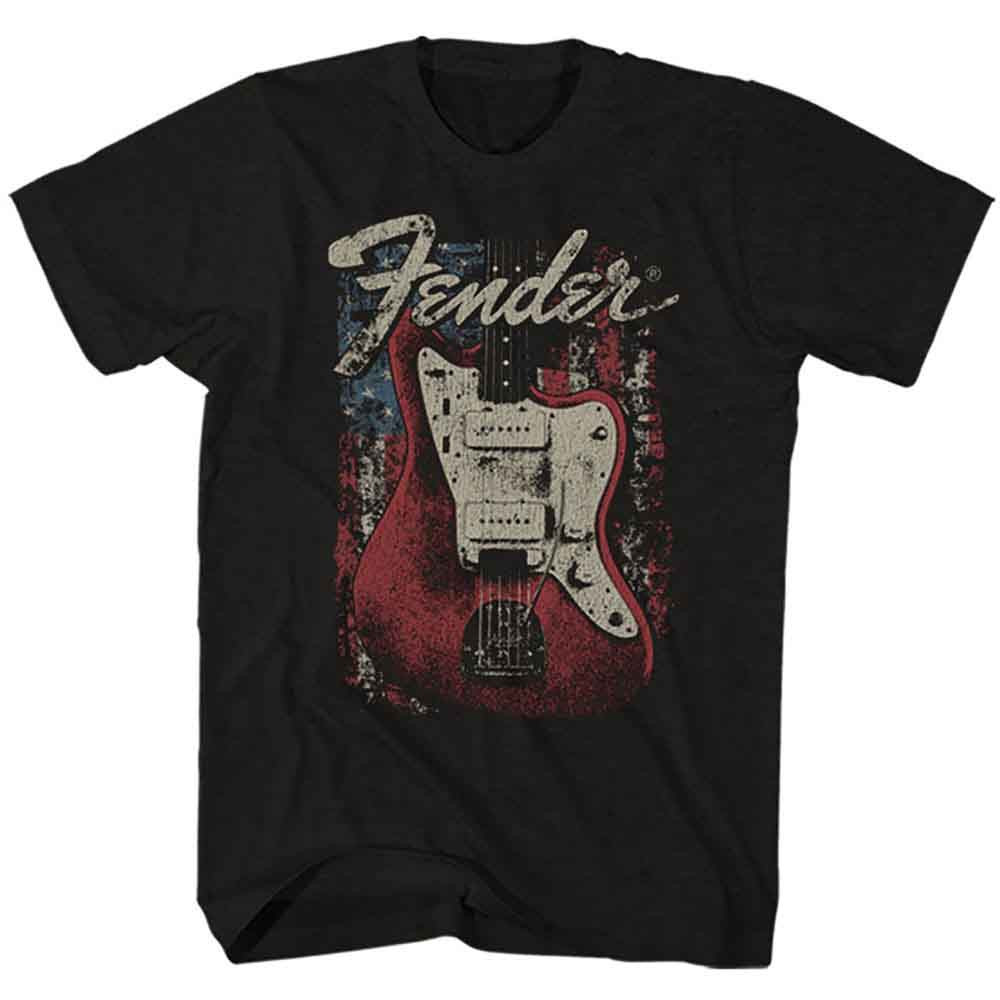 Fender 'Distressed Guitar' (Black) T-Shirt