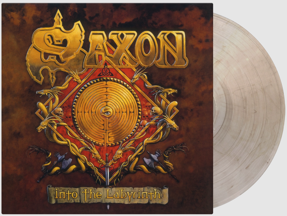 PRE-ORDER - Saxon 'Into The Labyrinth' LP 180g Crystal Clear Black Marble Vinyl - RELEASE DATE 9th January 2026