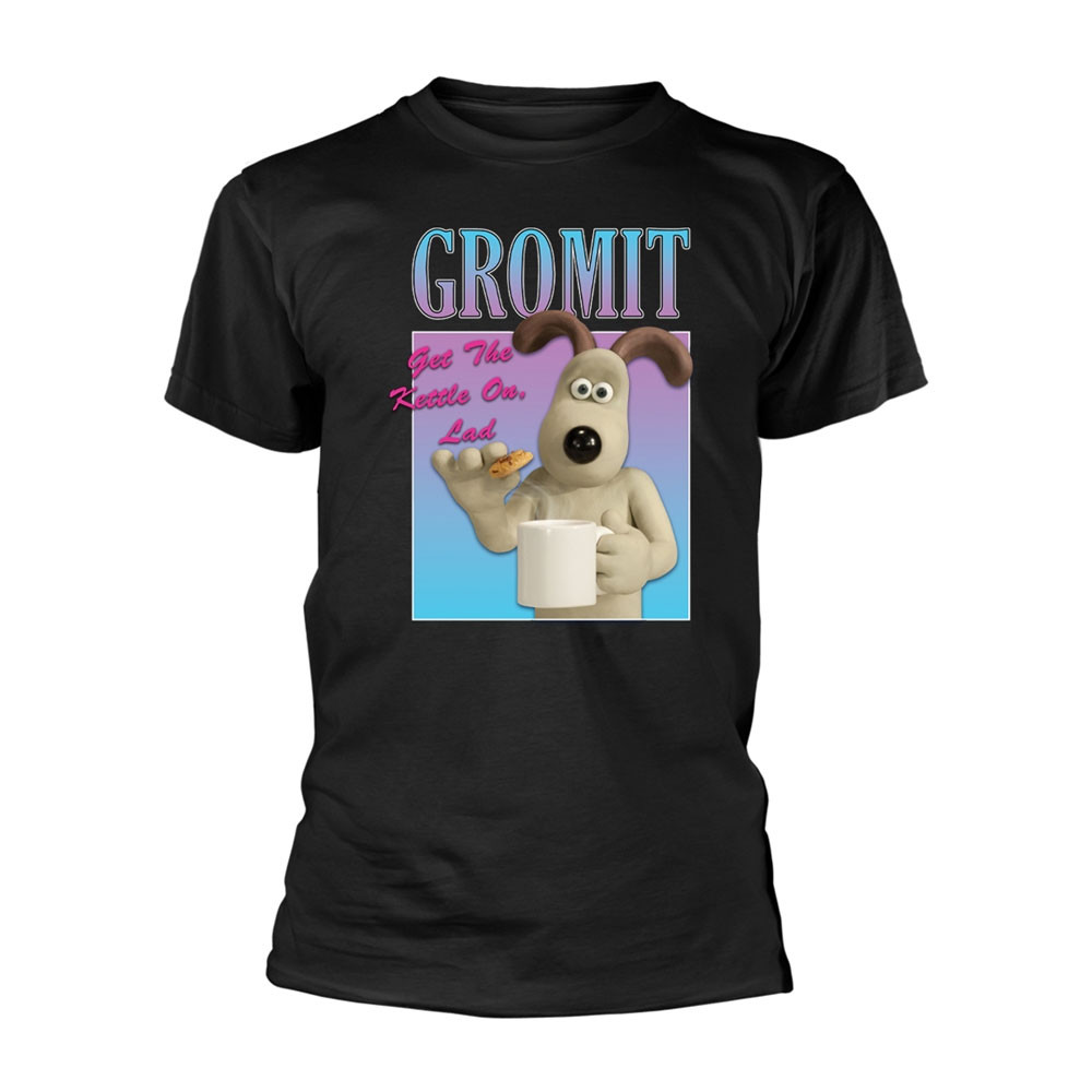 Wallace & Gromit 'Biscuits' (Black) T-Shirt