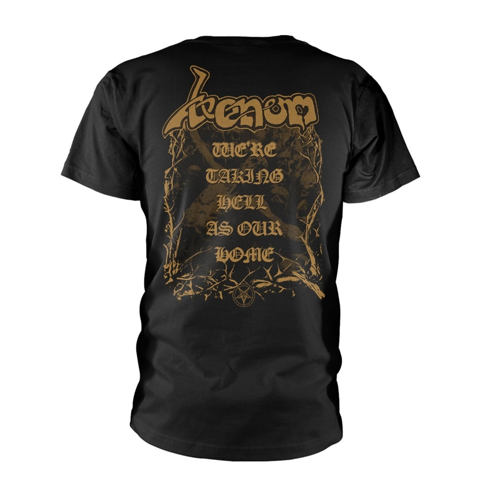 Venom 'Welcome To Hell Gold 2025' (Black) T-Shirt Back