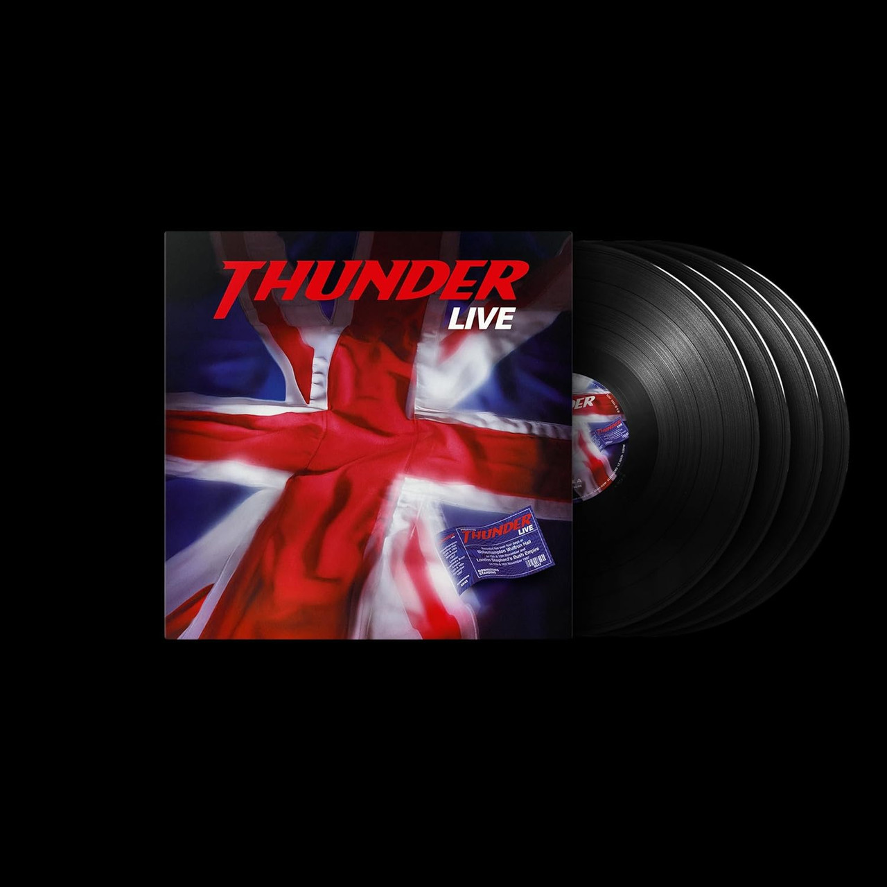 Thunder 'Live' 4LP Black Vinyl