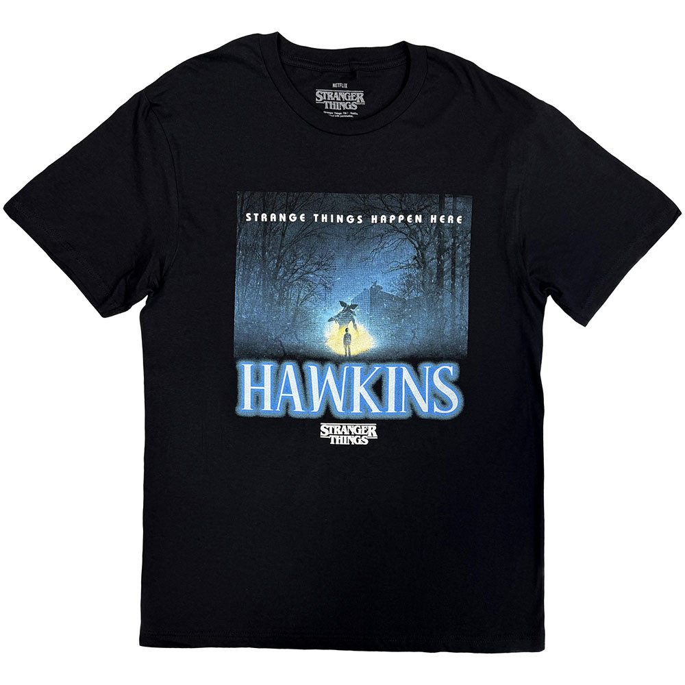 Stranger Things 'Happen Here' (Black) T-Shirt
