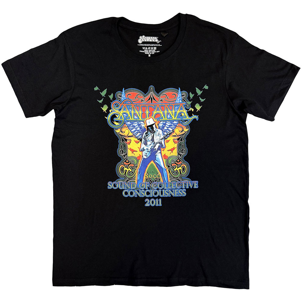 Santana 'Collective Consciousness Tour '11' (Black) T-Shirt