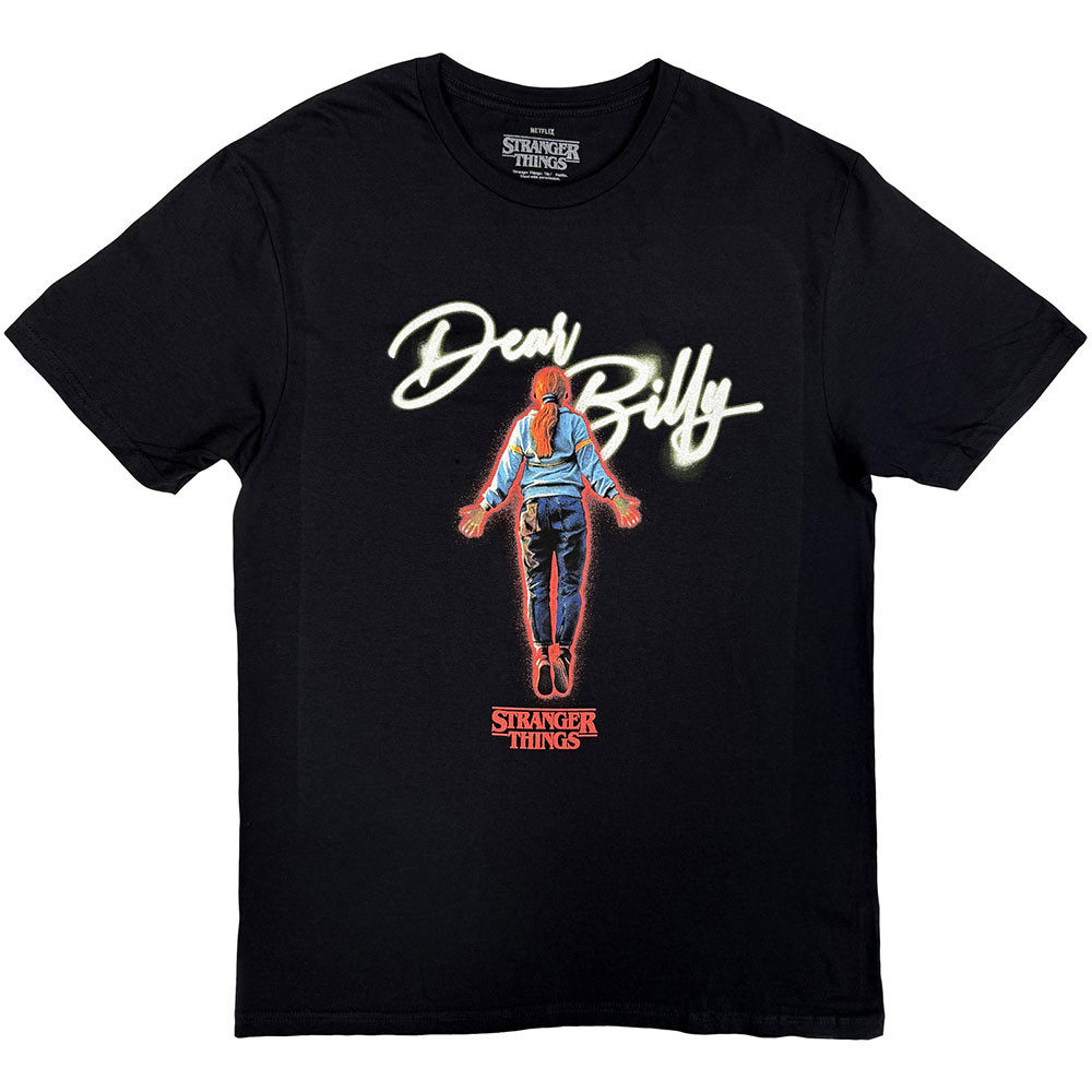 Stranger Things 'Dear Billy' (Black) T-Shirt