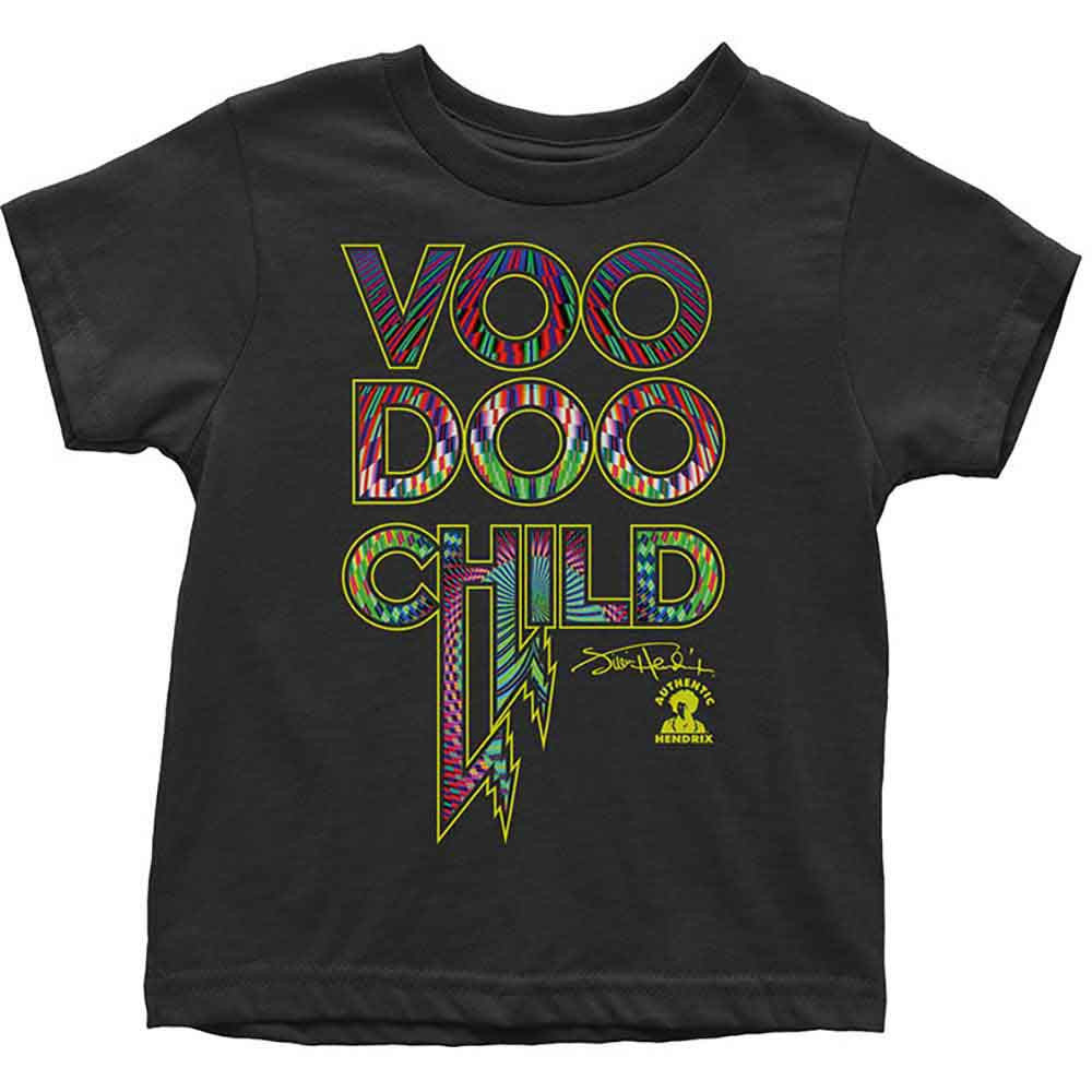 Jimi Hendrix 'Voodoo Child' (Black) Kids T-Shirt