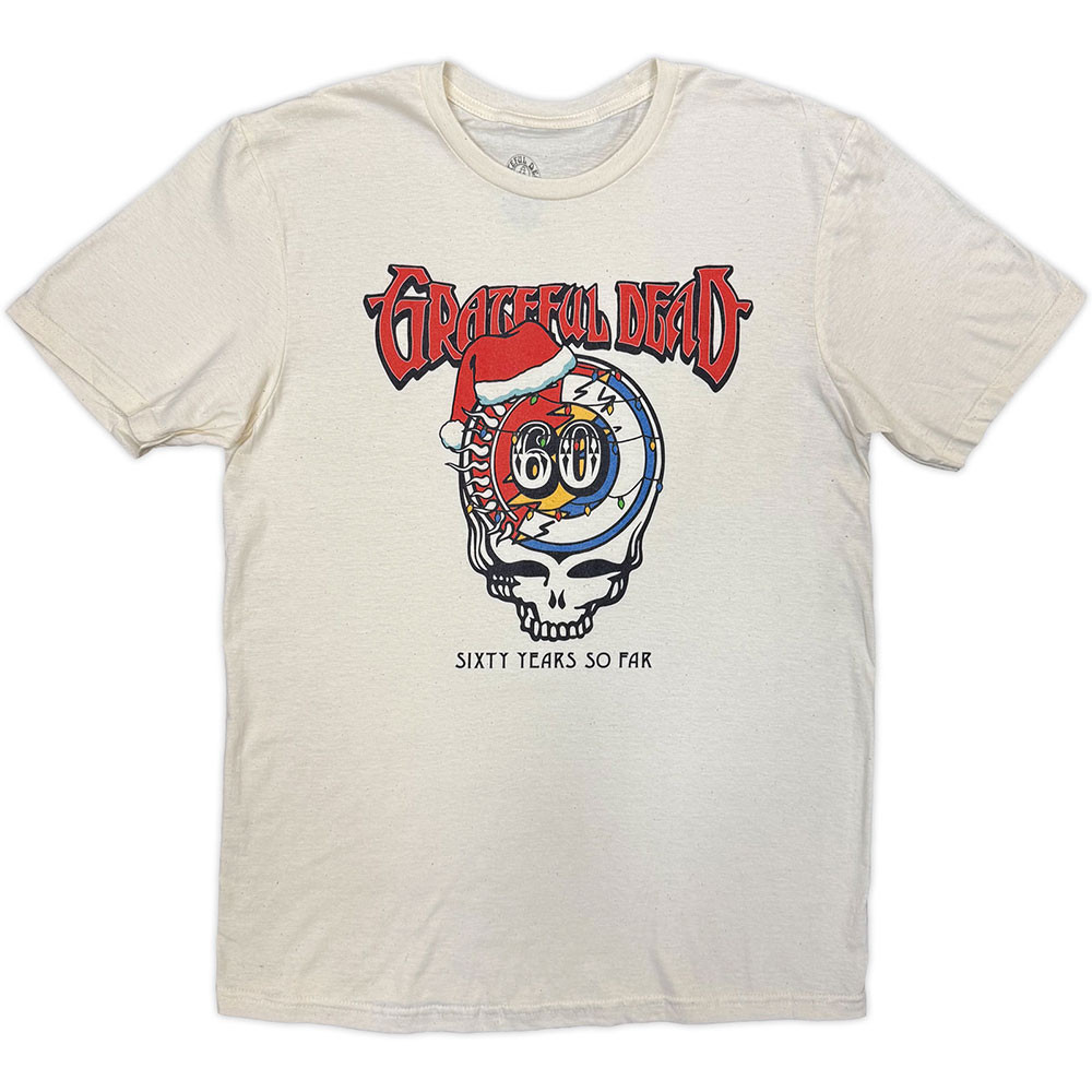 Grateful Dead 'Santa Hat Stealie' (Natural) T-Shirt