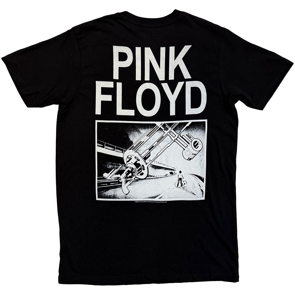 Pink Floyd 'Bike Gear' (Black) T-Shirt BACK