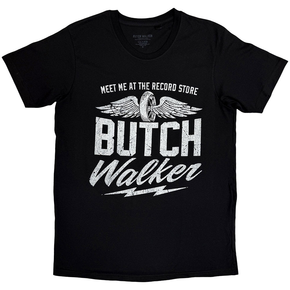 Butch Walker 'Wings Wheel' (Black) T-Shirt